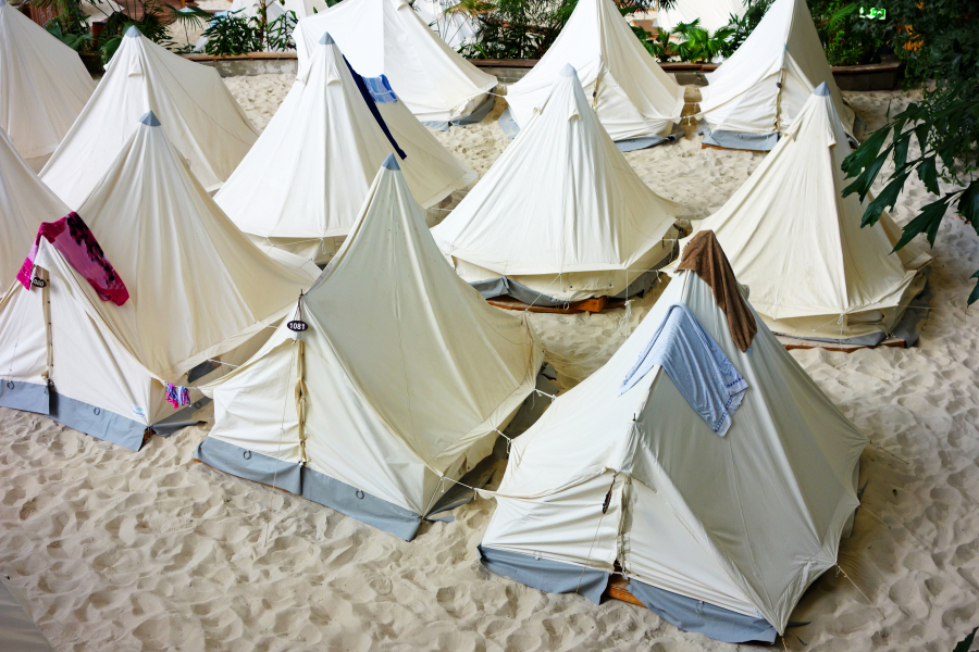 tente camping bord de mer Calvi